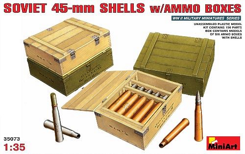 Soviet 45mm ammo boxes