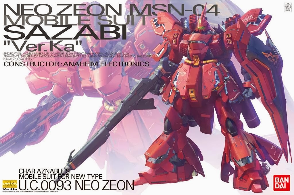 MG 1/100 MSN-04 SAZABI Ver.Ka 18cm