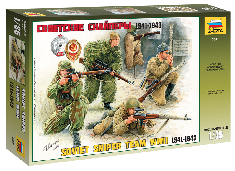 Soviet Sniper Team WWII