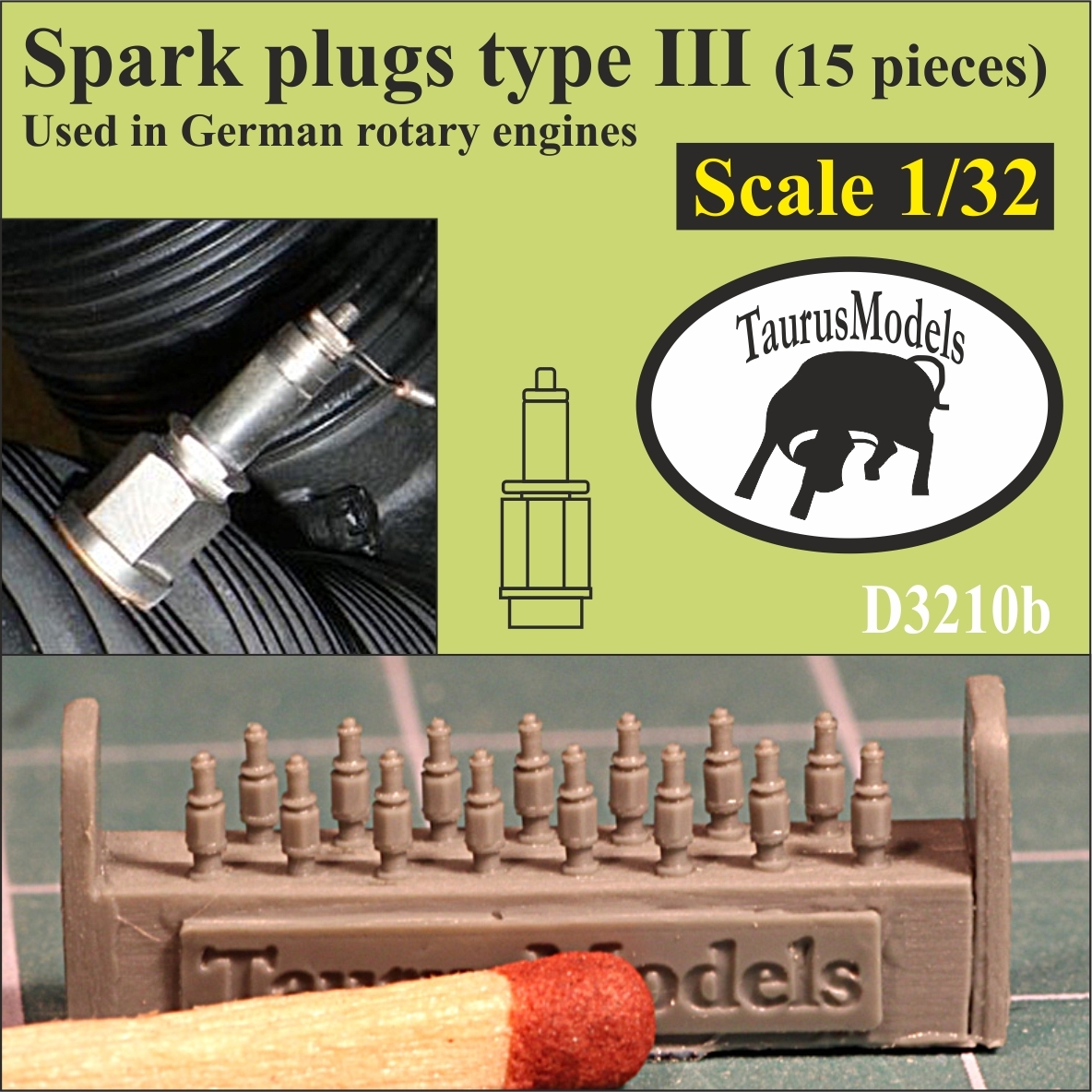 Świece Typ III do niemieckich silników 1:32 - 15sz