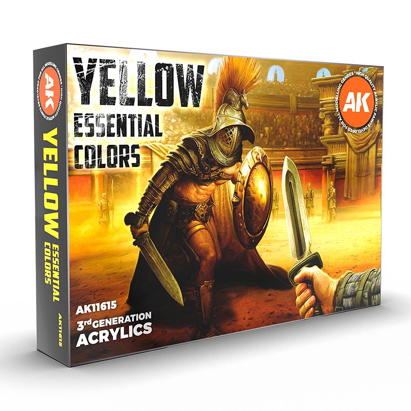 Acrylics 3GEN - Yellow Essential Colors 3gen Set