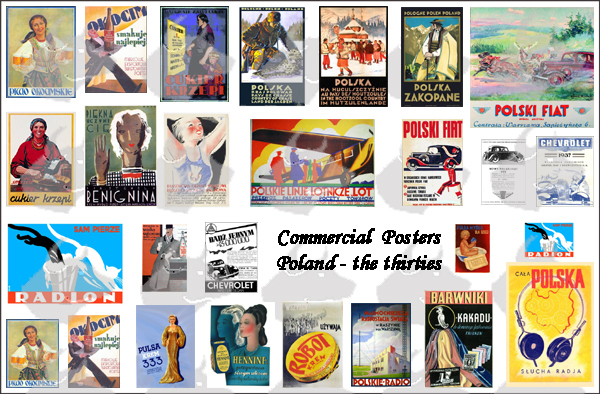 Commercial Posters, Poland, the thirties