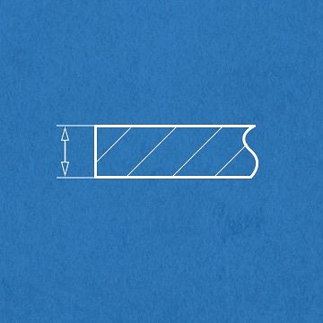 Płytka Drewniana ściana grub. 1.00mm odstęp 1.50mm