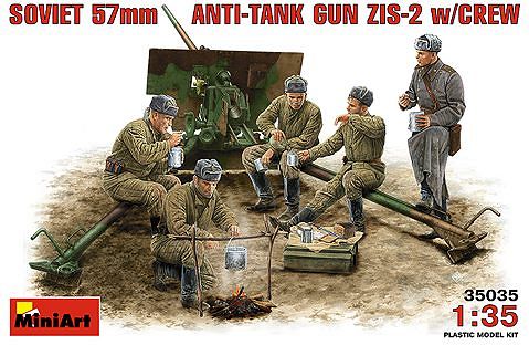 Soviet 57 mm AntiTank Gun  ZIS-2 w/Crew