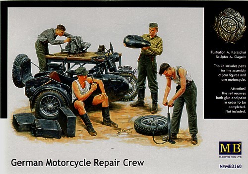 German Motorcycle Repair Crew