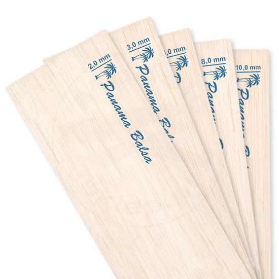 Balsa 100x10cm grubość 4,0 mm