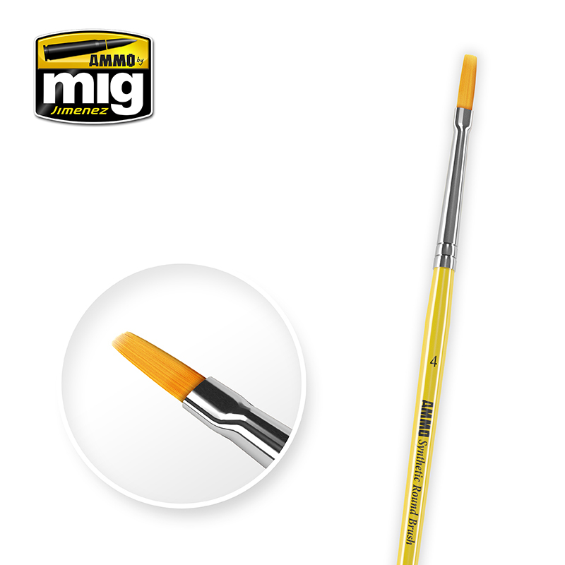 4 Syntetic Flat Brush