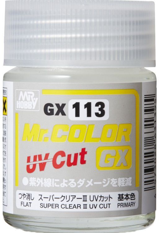 GX-113 Super Clear III UV Cut Flat (18 ml)