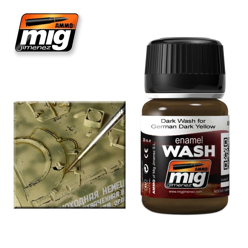 Brown Wash for German Dark Yellow