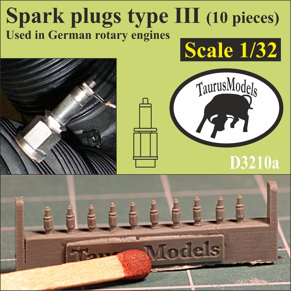 Świece Typ III do niemieckich silników 1:32 - 10sz