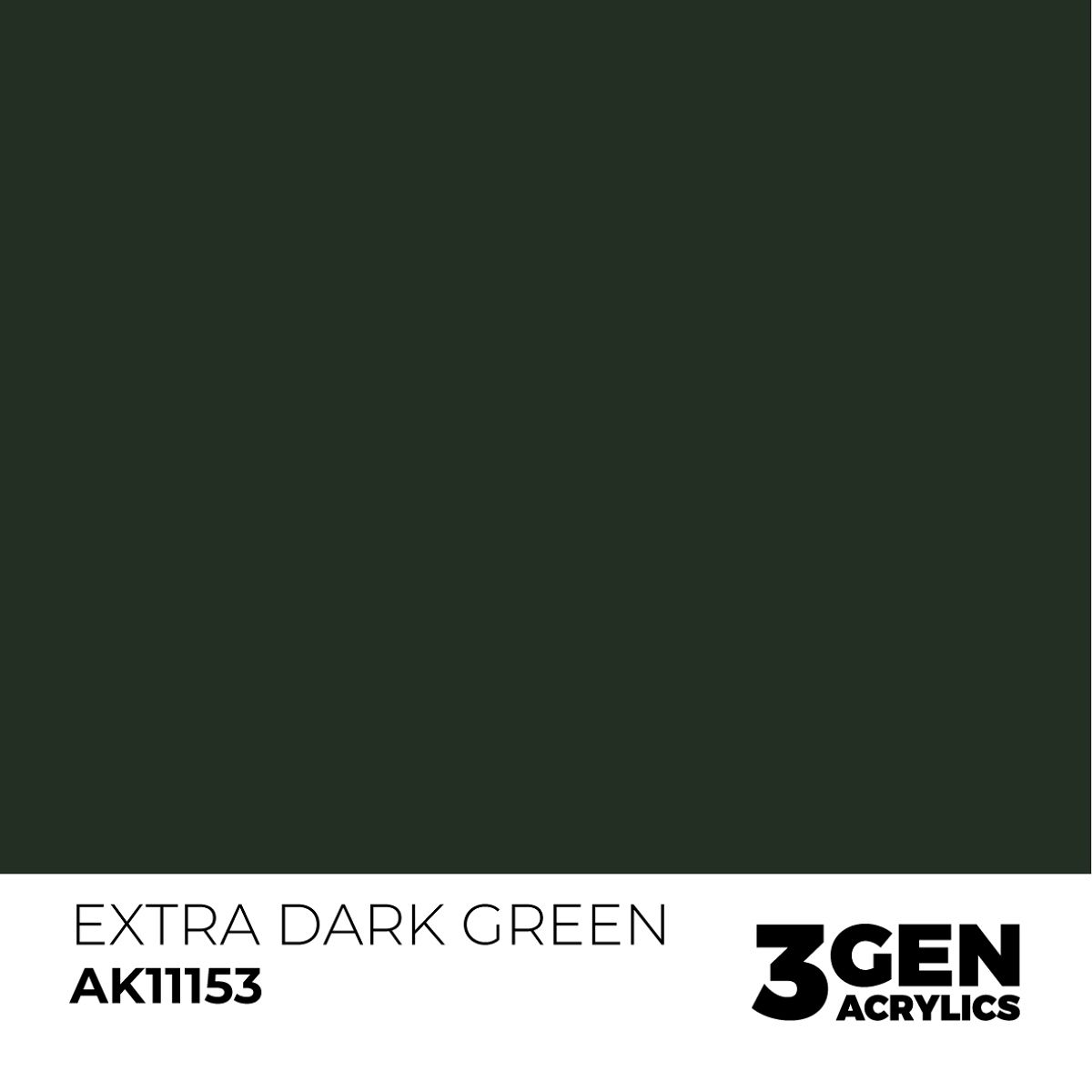 Acrylics 3GEN -  Extra Dark Green