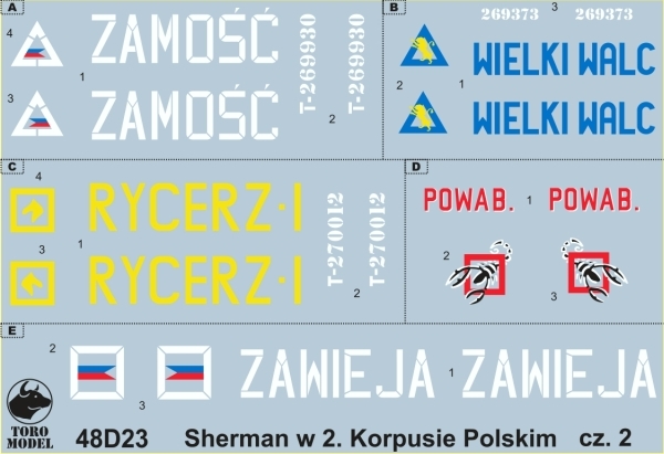 Shermany w 2 Korpusie Polskim