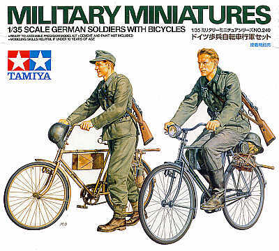 German Soldiers with Bicycles