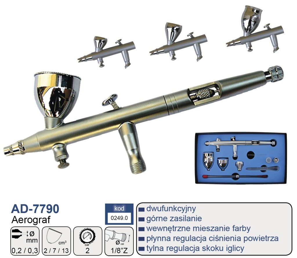 Aerograf AD-7790 - 0,2+0,3mm