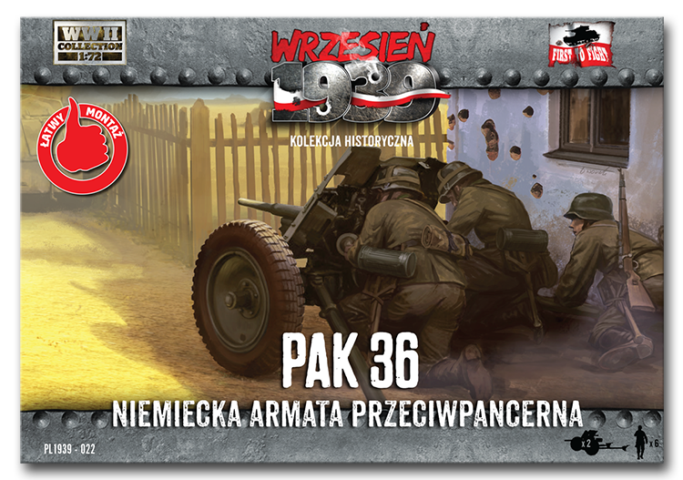 Wrzesień 1939 - 22 - PaK 36 Niemiecka Armata