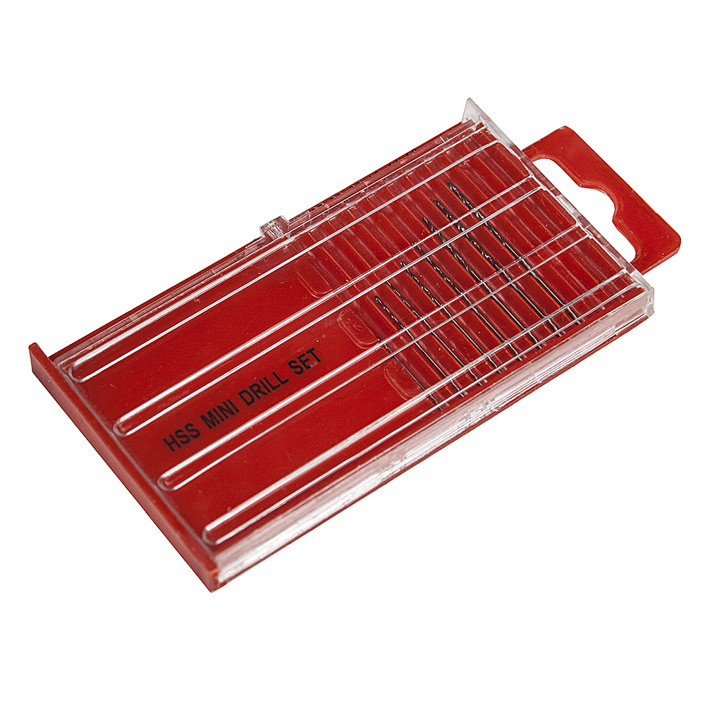 Zestaw wierteł 0,5-1,2 mm HSS (8 szt.)