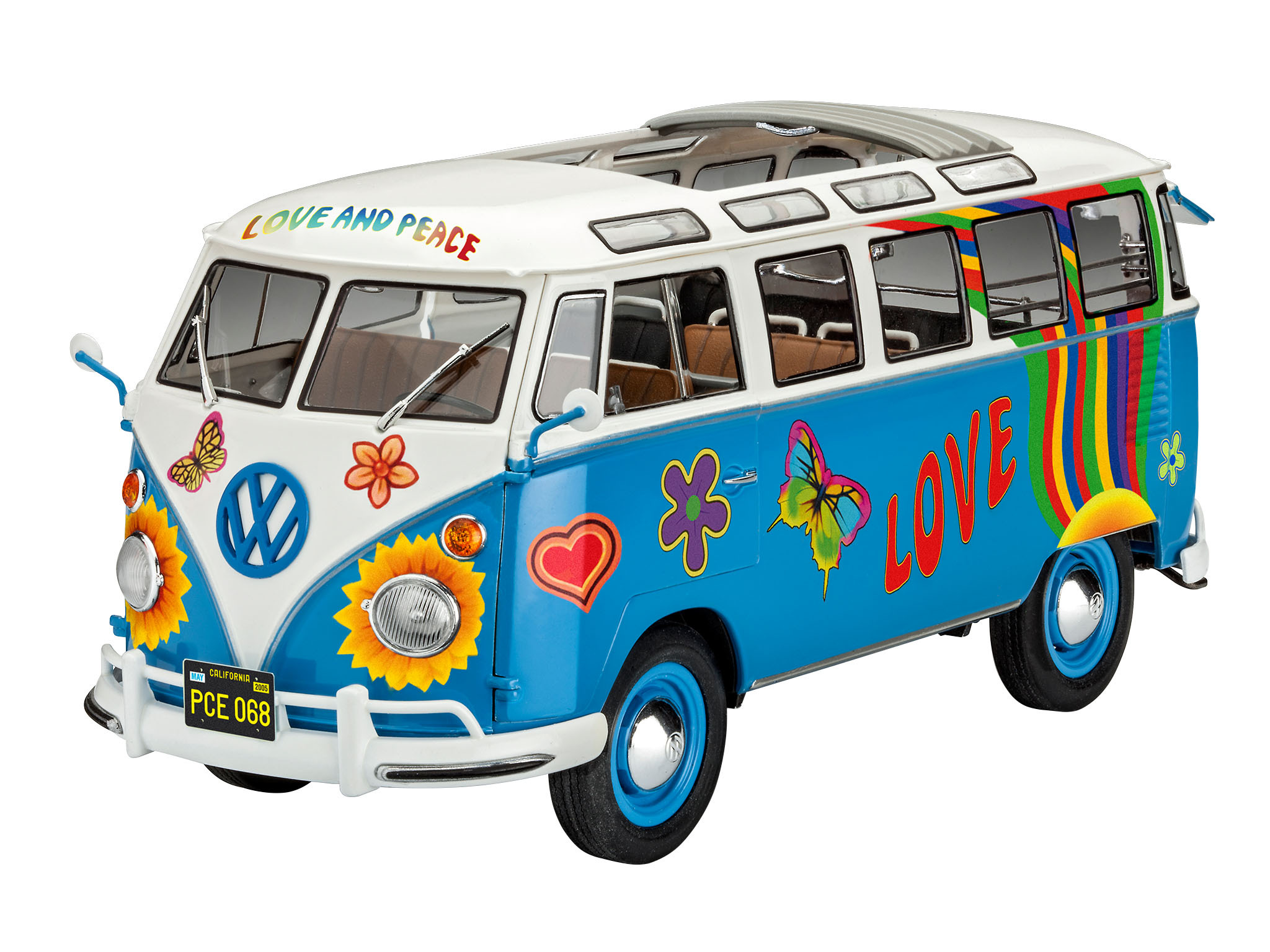 VW T1 Samba Flower Power