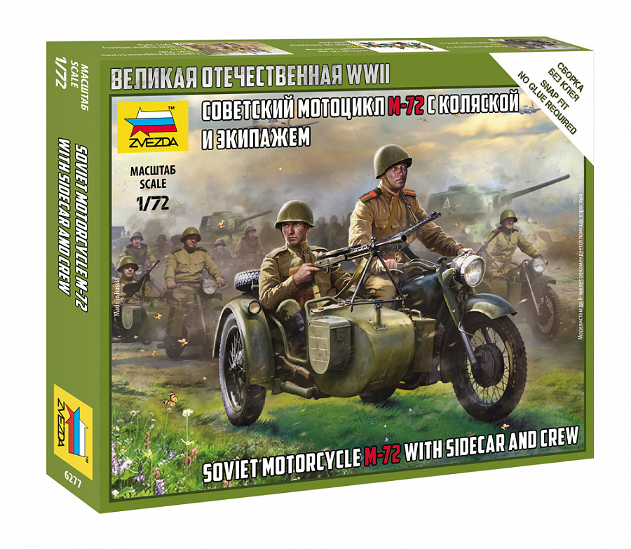 Soviet Motorcycle M-72 with Sidecar