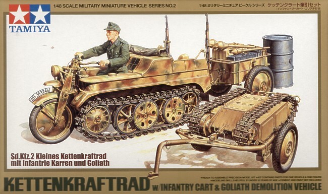 Kattenkraftrad  w/Cart & Goliath