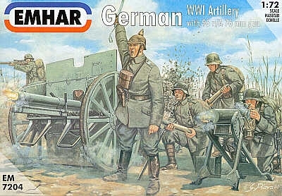 German WWI Artillery with 18 pdr gun