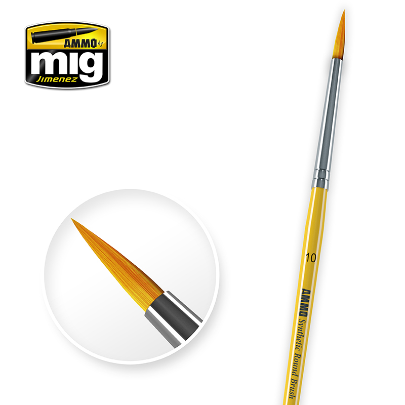 10 Syntetic Round Brush