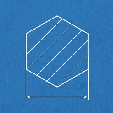 Profil sześciokątny 2,0mm dł.: 250mm