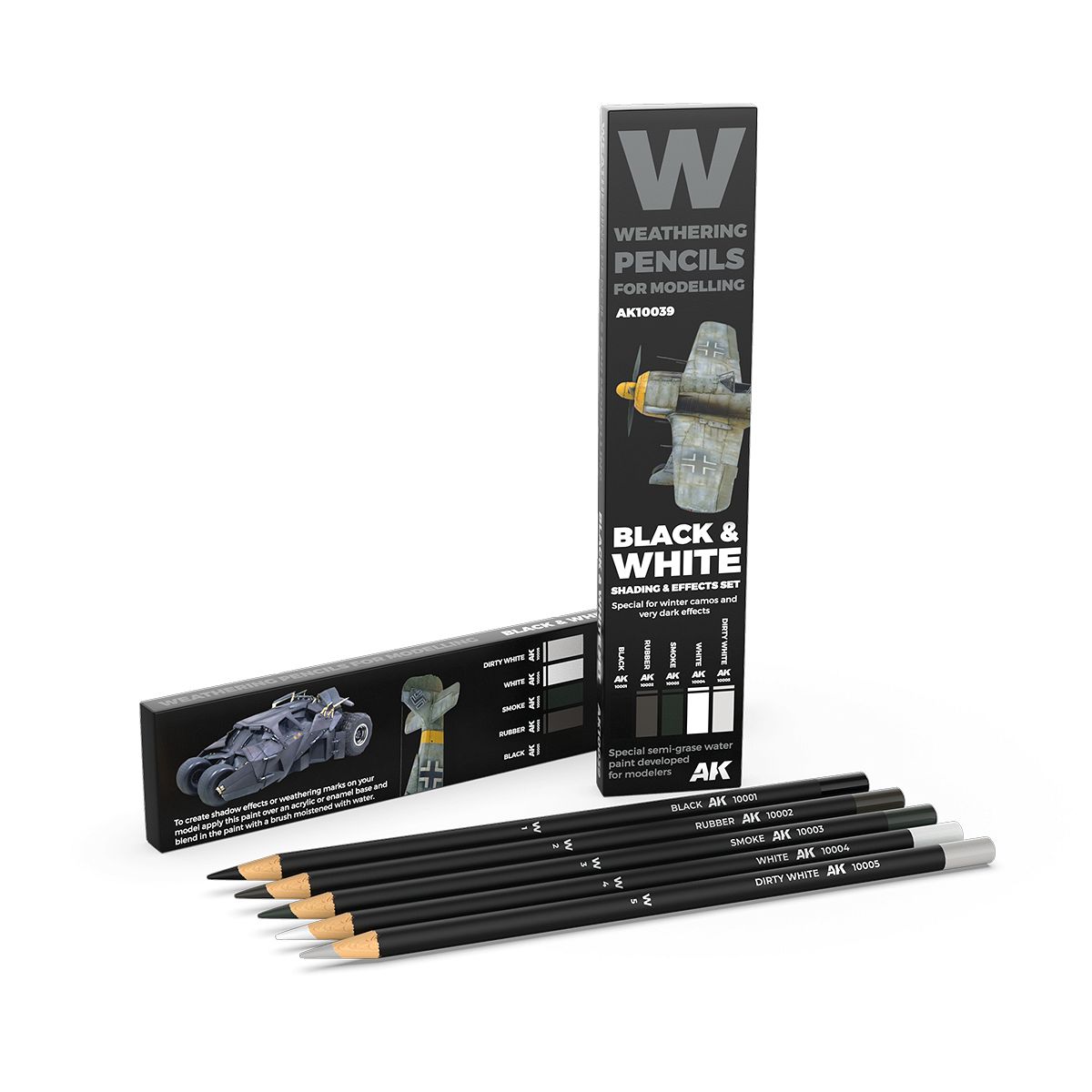 Watercolor Pencil Set - Black And White