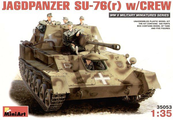 Jagdpanzer SU-76(r) w/Crew