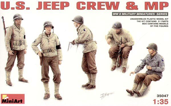 U.S. Jeep crew and MP