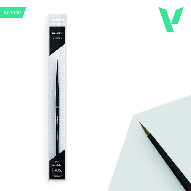 Pedzel Pro Modeler - naturalne włosie - 3/0